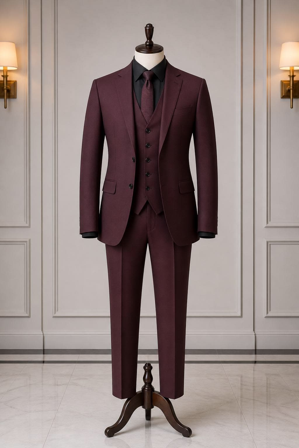 Brown Tweed Suiting Fabric