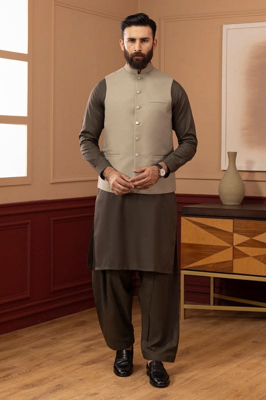 Raw Silk Waistcoat